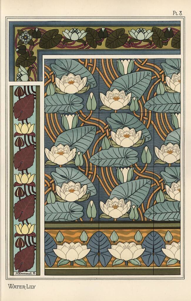 The water lily Eugène Grasset