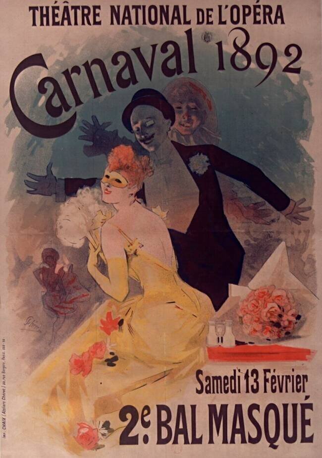Théâtre national de l'Opéra : Carnaval 1892 Jules Chéret