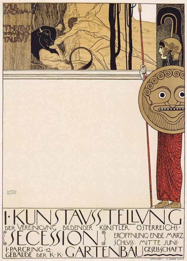 Theseus and the Minotaur. Gustav Klimt