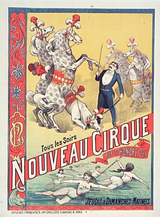 Tous les soirs Nouveau Cirque rue St Honoré,251. anonymous