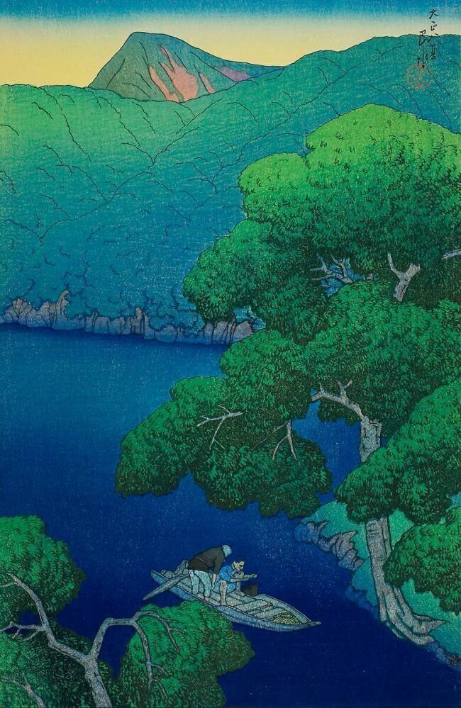 Tsuta Marsh in Mutsu Province Hasui Kawase
