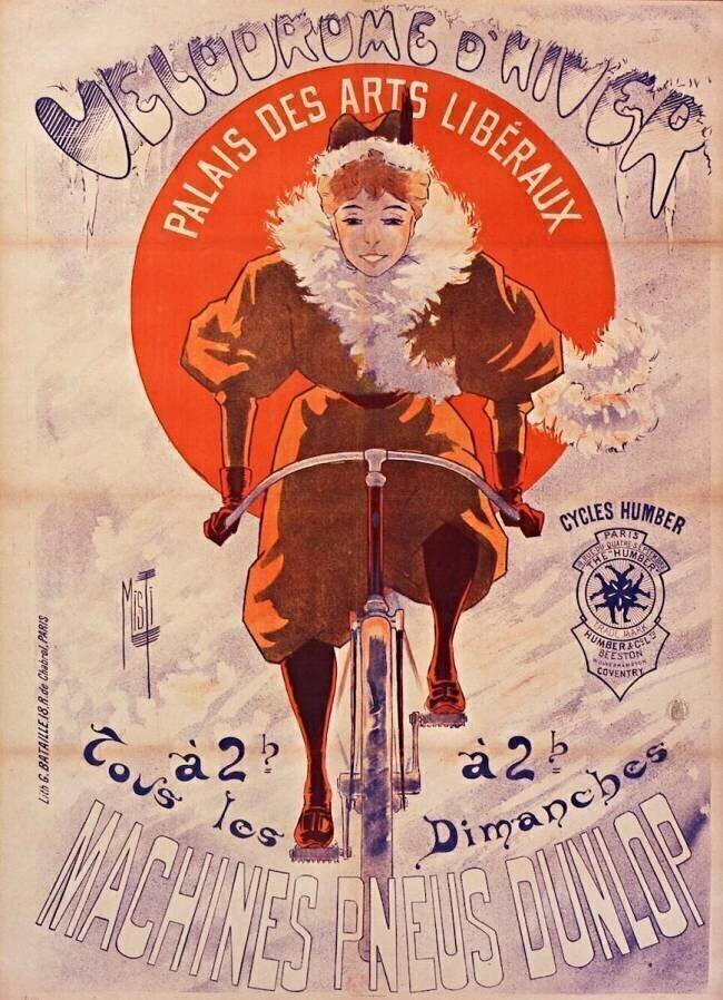 Velodrome d'Hiver..., Machines, pneus, Dunlop... Misti