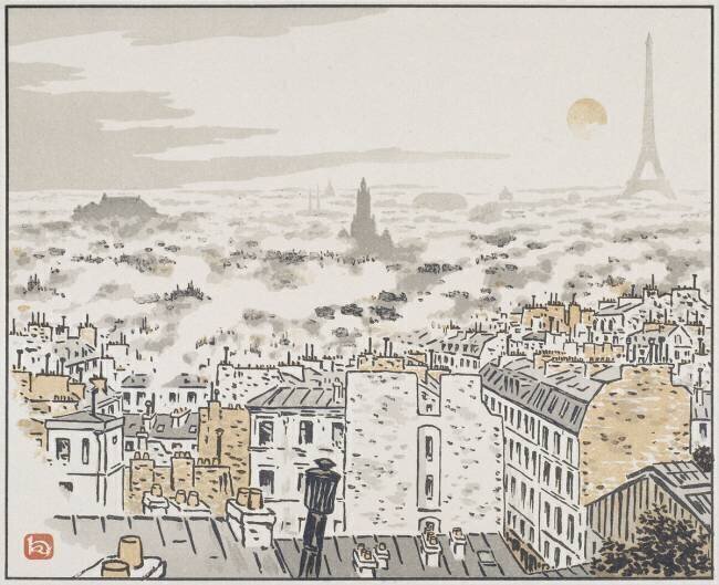 View from Abbesses Henri Rivière