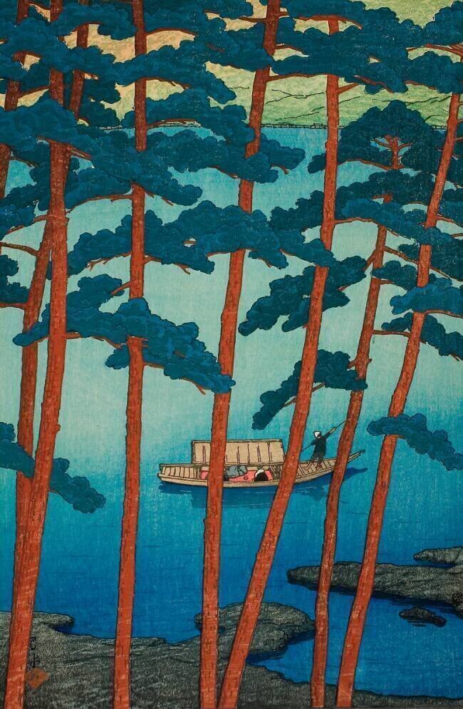 Winter in Arashi Gorge Hasui Kawase