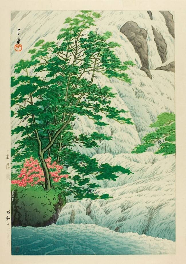 Yukadi Falls , Nikko Hasui Kawase