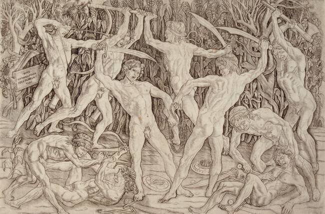 Combat d'hommes nus Antonio del Pollaiuolo