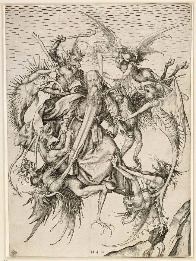 La Tentation de saint Antoine Martin Schongauer