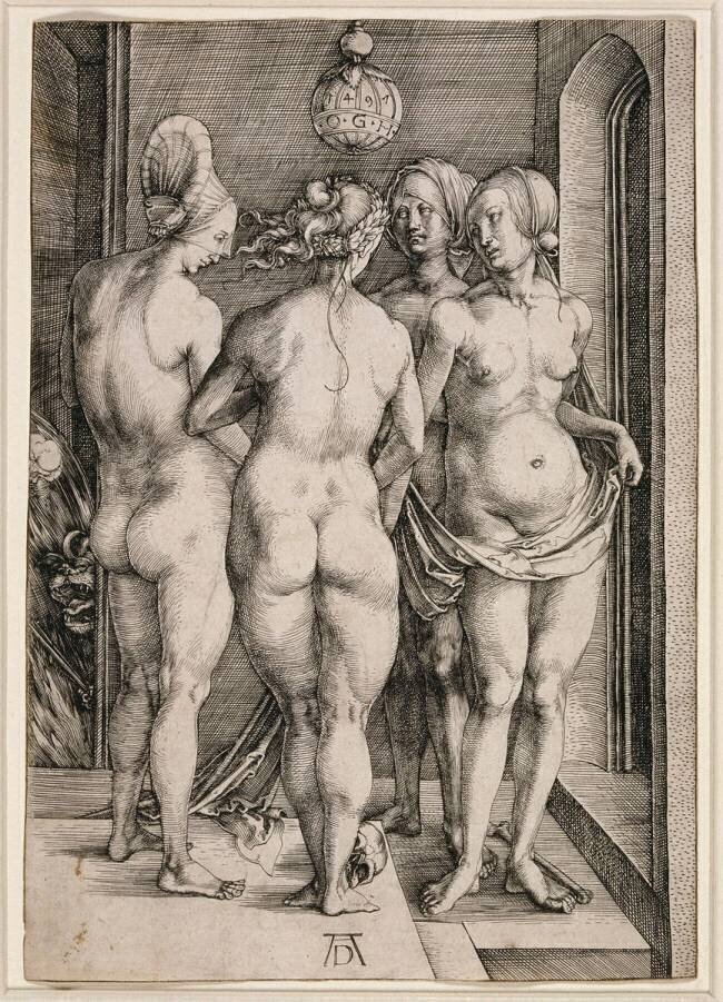 Le groupe de quatre femmes nues Albrecht Dürer