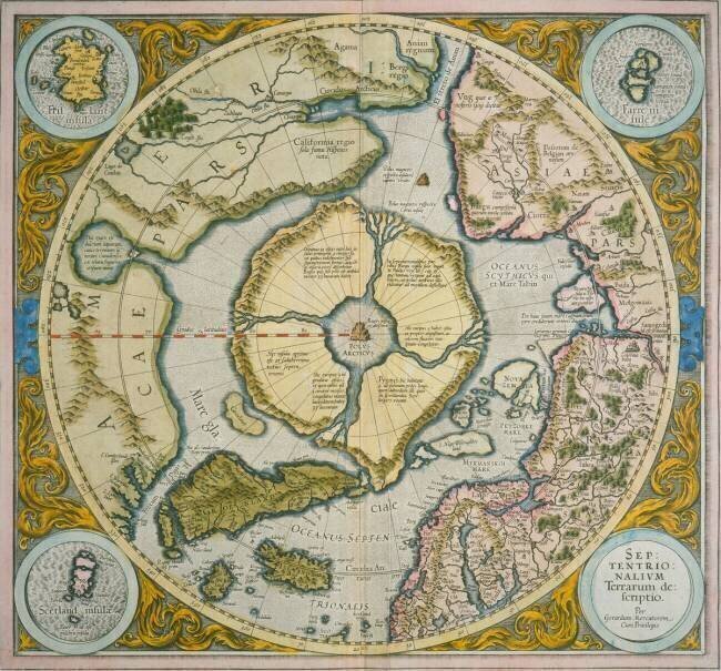 Septentrionalium Terrarum descriptio Gérard Mercator
