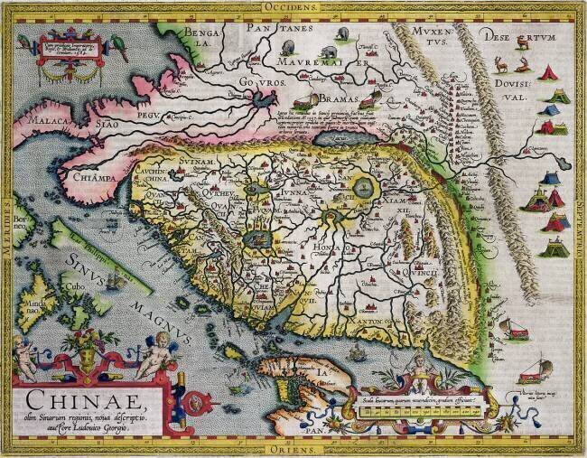 The first western atlas map of China Luis Jorge de Barbuda