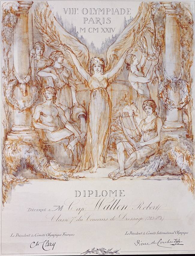 Diploma award from the VIII Olympiad anonymous