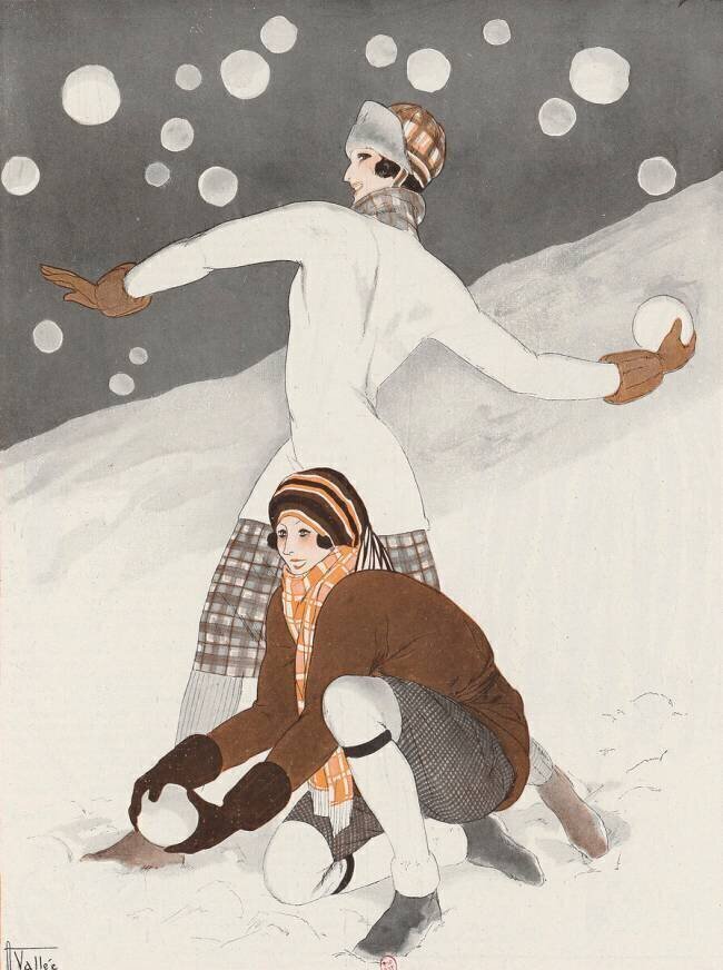 Winter sports: La Vie Parisienne Louis Denis-Valverane