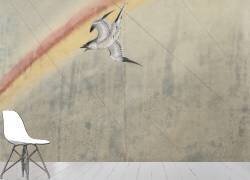 Bird flying (Hokusai) - Muzeo.com