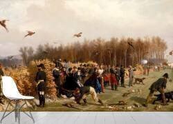Chasse à tir à la faisanderie (Ange-Louis Janet) - Muzeo.com