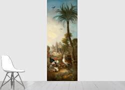 Paysage avec dindons, outardes et lapins (Christophe Huet) - Muzeo.com