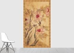 Paravent huit panneaux : fleurs et oiseaux 