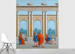 Les portiques d'Athènes (Manufacture Joseph Dufour) - Muzeo.com