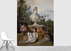 Nature Morte au Buste de l'Amérique (Jean-Baptiste Oudry) - Muzeo.com