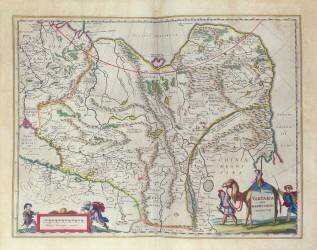 Carte de la Sibérie et de la Chine à partir de 'Le Théâtre du Monde' ou 'Nouvel Atlas' (Willem Blaeu) - Muzeo.com