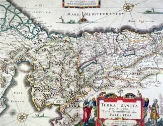 Carte de la Terre Sainte (Willem Blaeu) - Muzeo.com