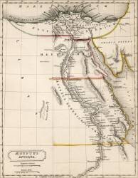 Carte de l'Egypte antique (Sydney Hall) - Muzeo.com