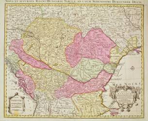 Carte du Royaume de Hongrie (Pierre Mortier) - Muzeo.com