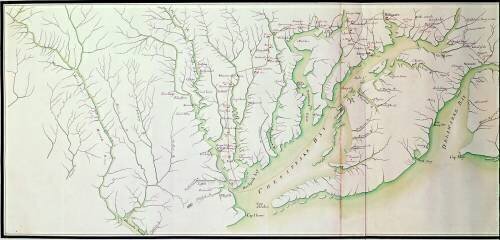 Carte générale des camps et de la marche de l'armée en Amérique sur ordre de Rochambeau (F. Dubourg) - Muzeo.com