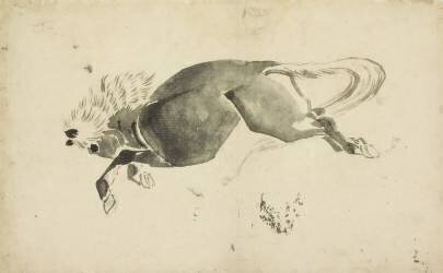 Cheval de course (Hokusai) - Muzeo.com