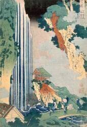 Chute d'eau d'Ona sur le Kisokaido (Hokusai) - Muzeo.com
