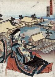 Geisha à Kyoto, au Japon (Utagawa Kunisada) - Muzeo.com