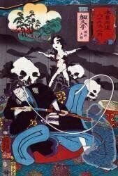 Horikoshi Masatomo tourmenté par des fantomes (Utagawa Kuniyoshi) - Muzeo.com