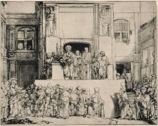 Jésus-Christ présenté au peuple ; 5ème état (Rembrandt) - Muzeo.com