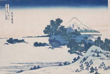 La plage de Seven-Mile dans la province de Sagami (Hokusai) - Muzeo.com