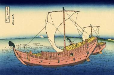 La route maritime de Kazusa (Hokusai) - Muzeo.com