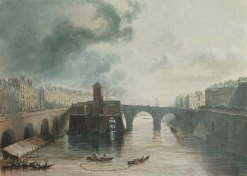 La samaritaine et le pont Neuf (John Gendall) - Muzeo.com