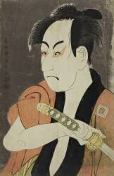 L'acteur Ichikawa Omezo dans le rôle du domestique Ippei (Toshusai Sharaku) - Muzeo.com