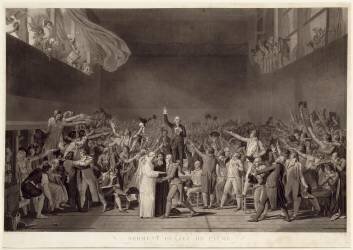 Le Serment du Jeu de Paume à Versailles le 20 juin 1789 (Jean-Pierre-Marie Jazet) - Muzeo.com