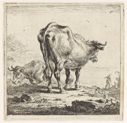 Les vaches à la laitière (Nicolaes Berchem) - Muzeo.com