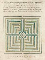 Modèle de labyrinthe de jardin (anonyme) - Muzeo.com