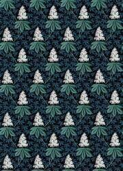 Motif répétitif de feuilles de marronniers (anonyme) - Muzeo.com