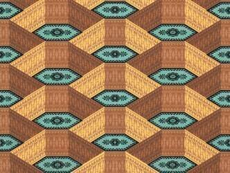 Motif répétitif d'ornements géométriques (anonyme) - Muzeo.com