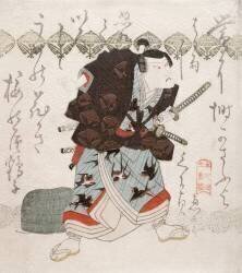 Onoe Kikugoro III as Nagoya Sanza in the Saya-ate scene (Les fourreaux se heurtent) (Utagawa Kunisada) - Muzeo.com