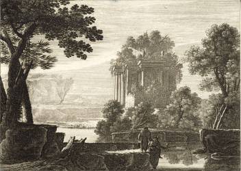 Paysage aux ruines antiques (Gabriel Perelle) - Muzeo.com