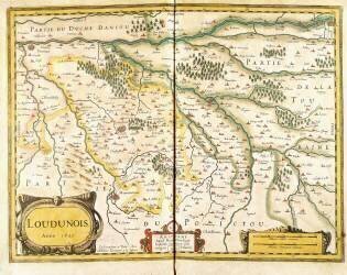 Plan de Loudunois en 1627 (Jean Dubois le Vieux) - Muzeo.com