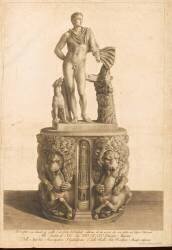 Planche des Volumes des Antichita Romanae : Statue de Méléagre (Francesco Piranesi) - Muzeo.com