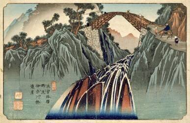 Pont d'Inagawa à Nojiri (Keisai Eisen) - Muzeo.com