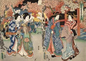 Scène tirée du Genji Monogatari (Murasaki Shikibu) - Muzeo.com