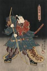 Ukiyo-e Print of an Actor Playing a Samurai (Utagawa Kunisada) - Muzeo.com