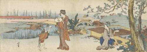 Vendeur de poissons rouges (Hokusai) - Muzeo.com