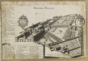 Vue du château de Fontainebleau (anonyme) - Muzeo.com